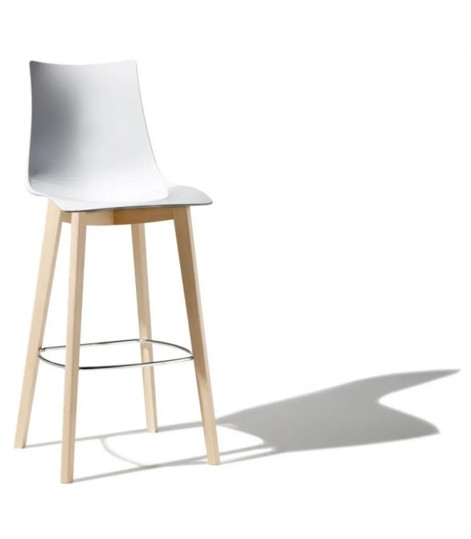 Sgabello Natural Zebra Di Scab, Disponibile In Due Dimensioni, Adatto A Spazi Privati E Contract.