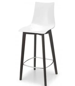 Sgabello Natural Zebra Di Scab, Disponibile In Due Dimensioni, Adatto A Spazi Privati E Contract.