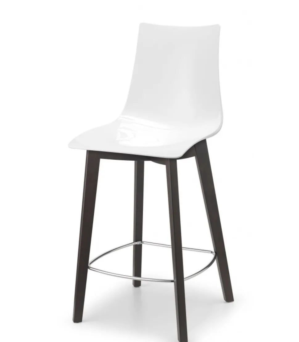 Sgabello Natural Zebra Di Scab, Disponibile In Due Dimensioni, Adatto A Spazi Privati E Contract.