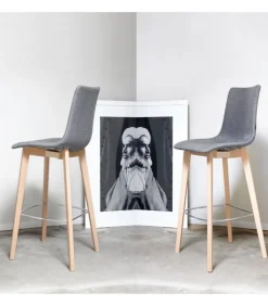 Sgabello Natural Zebra Pop, Scegli Tu Altezza, Tessuto E Colore, Della Scocca E Delle Gambe.