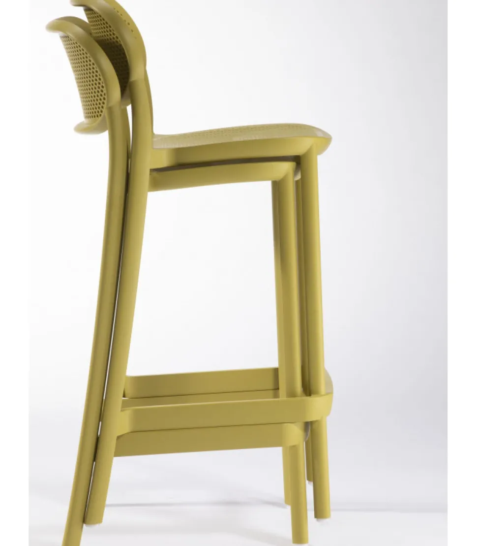 Sgabello Nuta St Con Appoggiapiedi.