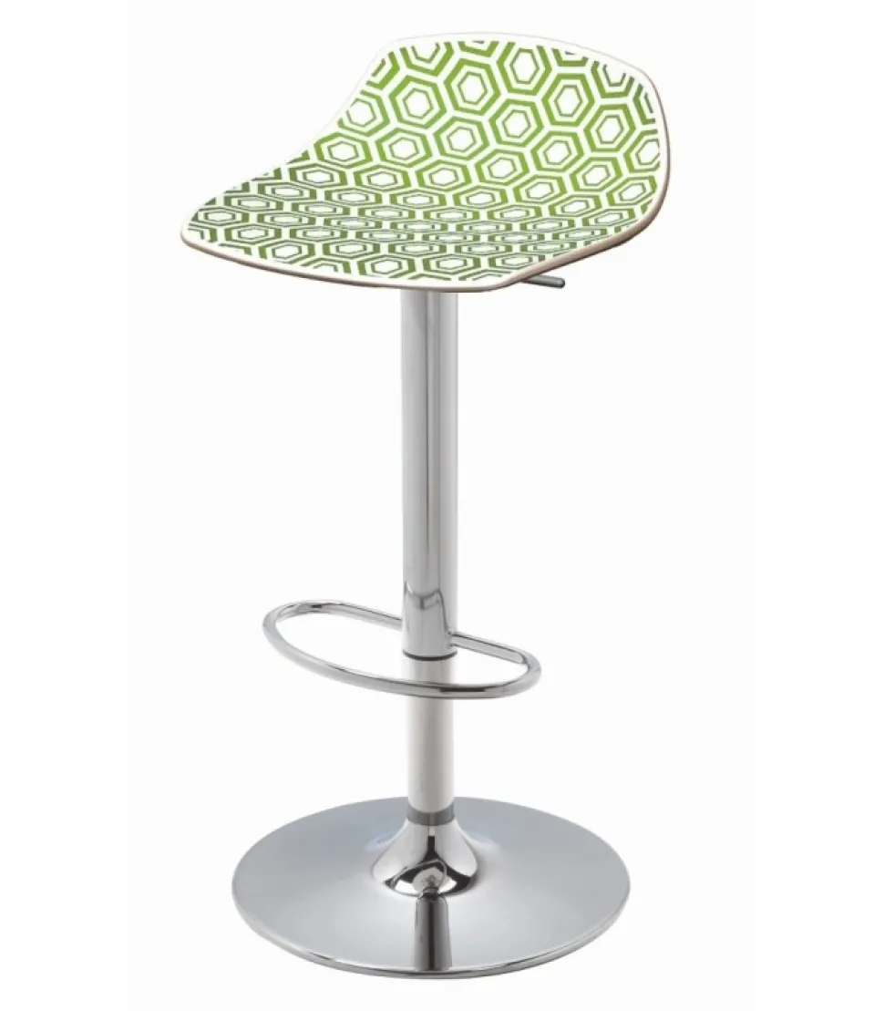 Sgabello Regolabile Alhambra 97Av Con Base Cromata