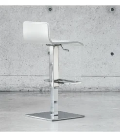 Sgabello Regolabile Campus Air, Base Cromata Piatto Quadro