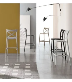 Sgabello Siviglia Sg, 100% Made In Italy.