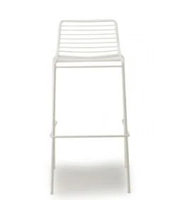 Sgabello Summer Di Scab, Con Seduta Alta 65 Cm, Realizzato In Acciaio Zincato E Verniciato Per L'Outdoor.