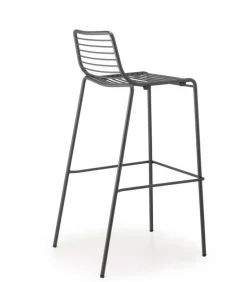 Sgabello Summer Di Scab, Con Seduta Alta 65 Cm, Realizzato In Acciaio Zincato E Verniciato Per L'Outdoor.