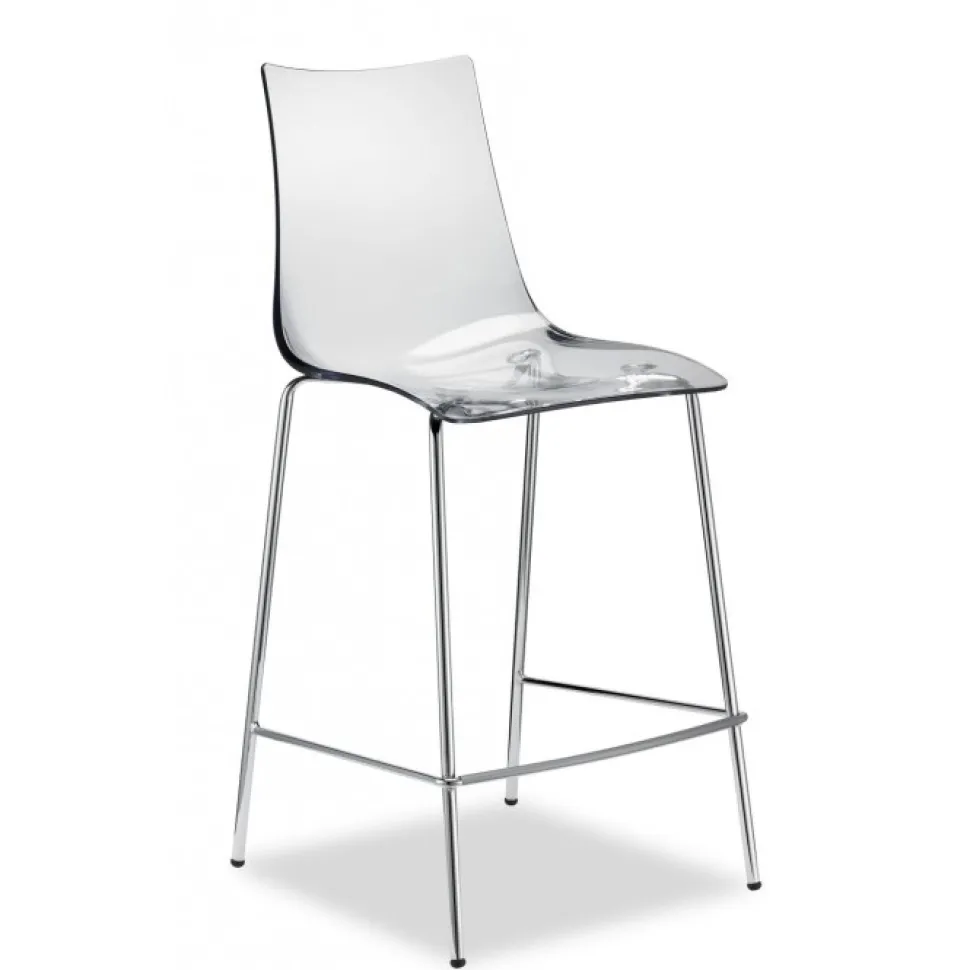 Sgabello Zebra Di Scab, Con Seduta Alta 65 Cm, Ottima Per Ambienti Privati Come La Cucina E Il Soggiorno Di Casa.