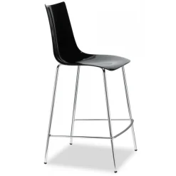 Sgabello Zebra Di Scab, Con Seduta Alta 65 Cm, Ottima Per Ambienti Privati Come La Cucina E Il Soggiorno Di Casa.