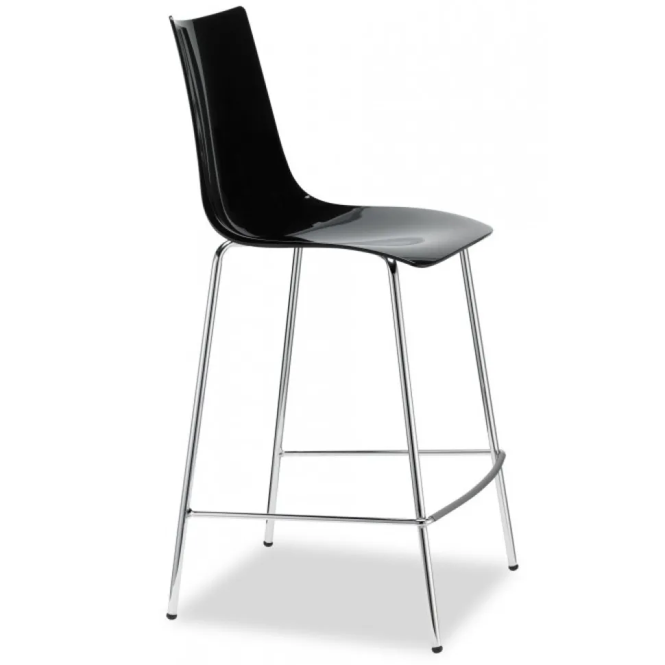 Sgabello Zebra Di Scab, Con Seduta Alta 65 Cm, Ottima Per Ambienti Privati Come La Cucina E Il Soggiorno Di Casa.