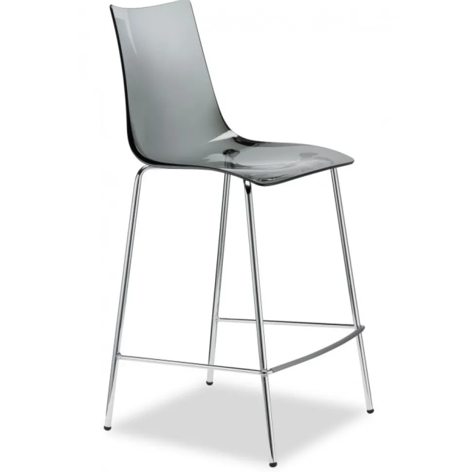 Sgabello Zebra Di Scab, Con Seduta Alta 65 Cm, Ottima Per Ambienti Privati Come La Cucina E Il Soggiorno Di Casa.