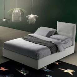 Sharp, Letto Con Contenitore E Doppia Testiera Reclinabile In Avanti