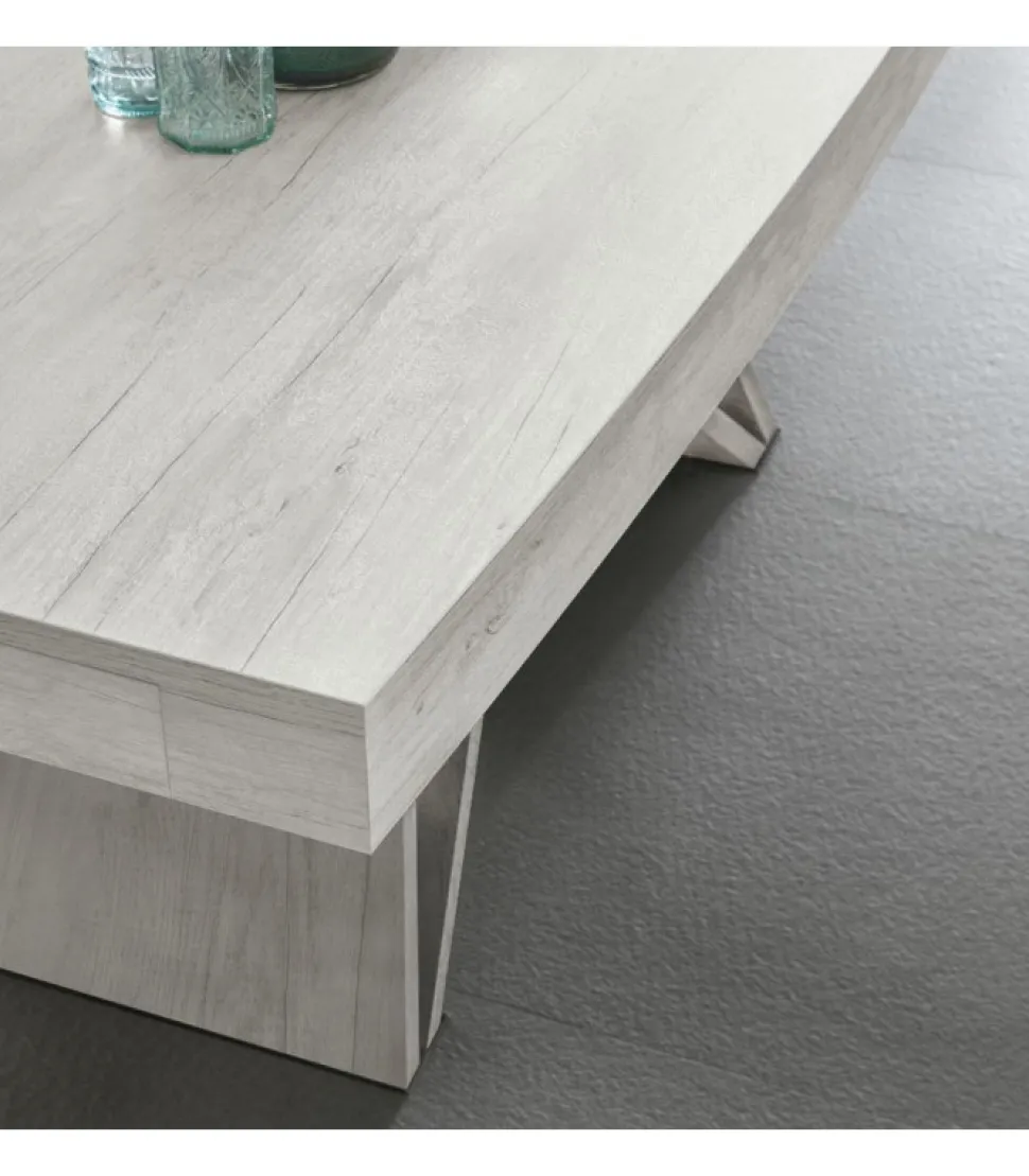 Sigma 180 Con Allunghe In Laminato Effetto Legno A Botticella.