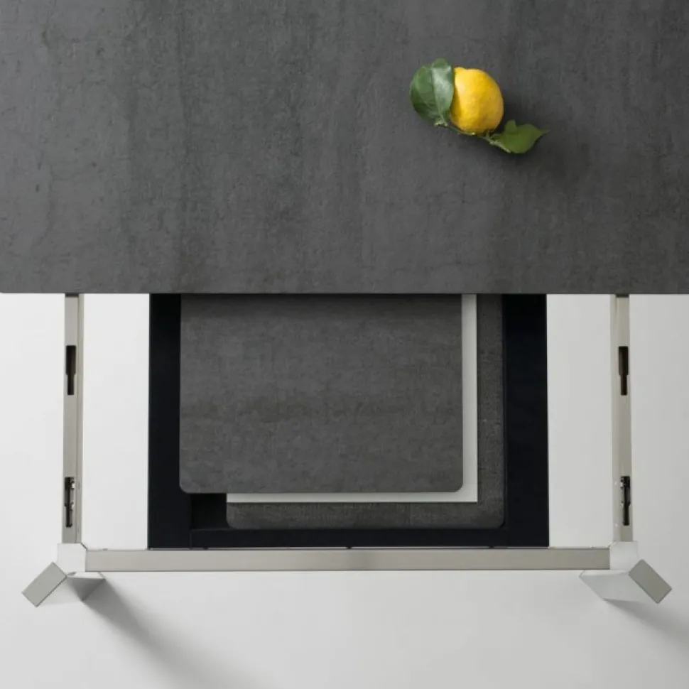 Sistema Tavolo Krono Allungabile Disponibile In Moltissime Finiture E Misure