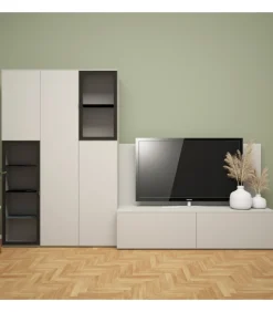 Soggiorono Con Libreria E Cestoni