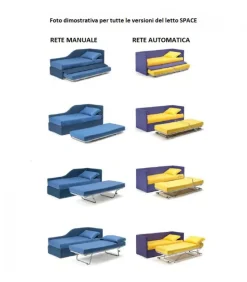 Space Divano Basso, Disponibile Con Cassetti Salvaspazio O Secondo Letto Estraibile.