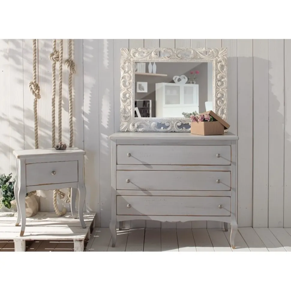 Specchiera Barocca 2691 Finitura Shabby Chic