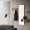 Specchiera Da Ingresso Con Vano Svuotatasche E Appendiabiti A Parete- H. 150 Cm - Art618