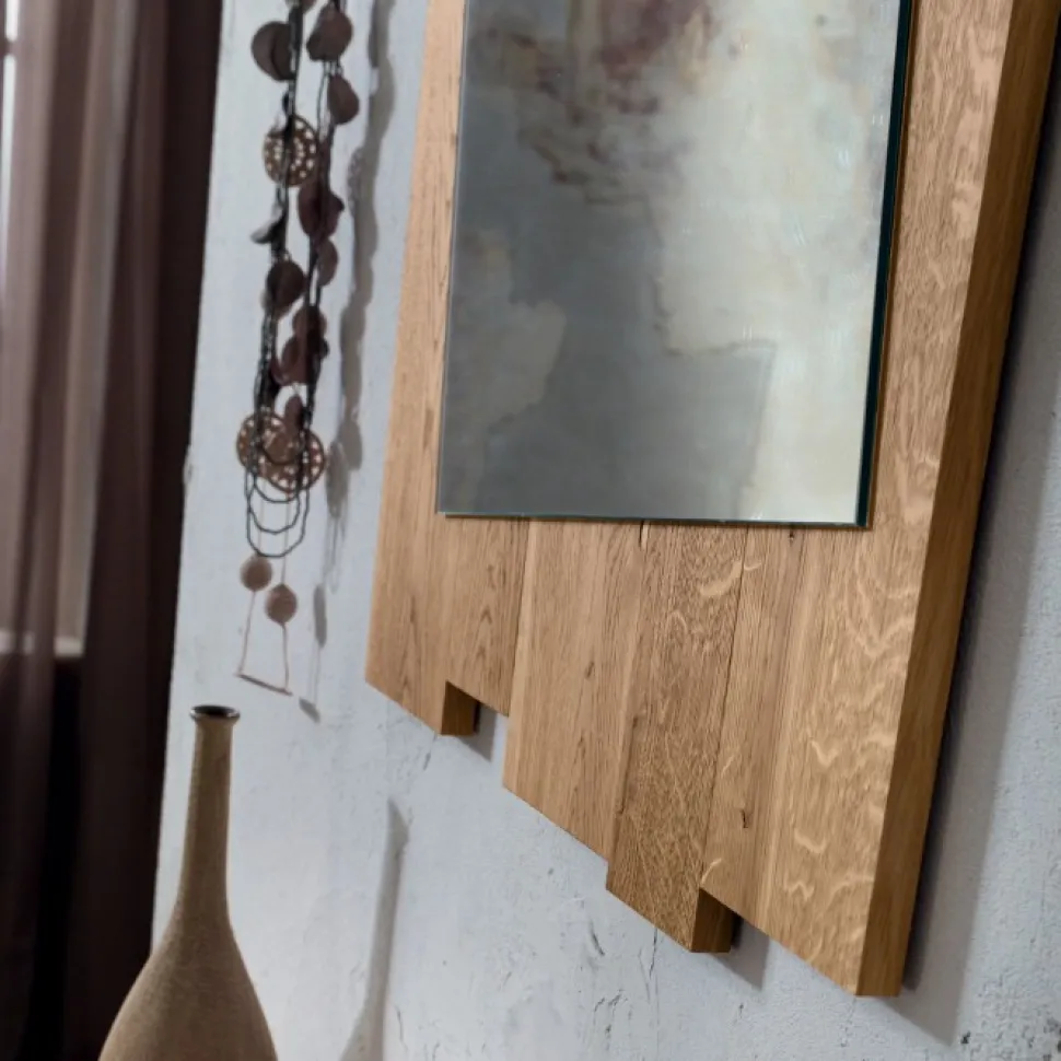 Specchiera Ingresso In Rovere L.65 H.90 Cm Art 4130