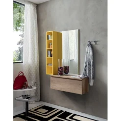 Specchiera Senza Conrnice Con Pannello Di Supporto, H. 109 Cm E Disponibile In 2 Larghezze, 27 E 60 Cm.