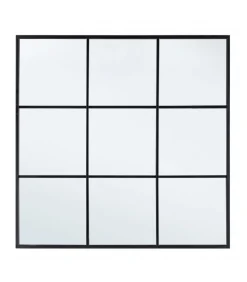 Specchio Con Cuscino Window Nucleos Nero