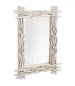 Specchio Sahel Sp Struttura In Rami Di Teak