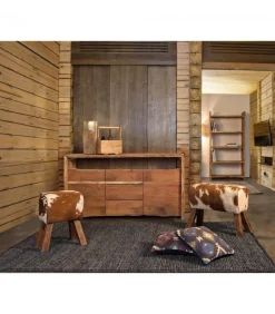 Tappeto Zanzibar Blu 170X240 100% Iuta.