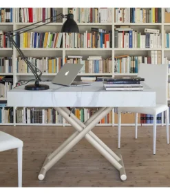 Tavolino Allungabile Ulisse: Salvaspazio, Apertura Centrale E Piano In Folding