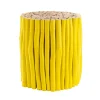 Tavolino Guadalupe Giallo Struttura In Rami Di Teak Con Finitura A Base Di Nitrocellulosa