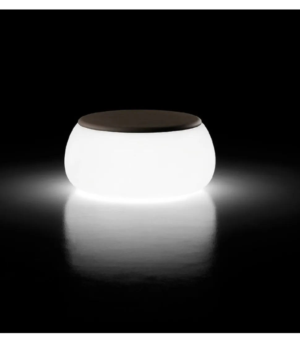 Tavolino In Polietilene Con Contenitore. Ottimo Per Indoor E Outdoor. 100% Made In Italy.