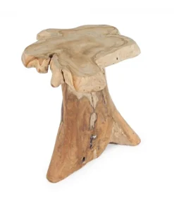 Tavolino Kavir 40X40 Struttura In Radici Di Teak, Finitura Naturale