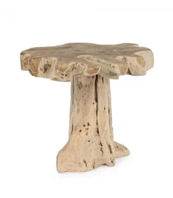 Tavolino Kavir 50X50 Struttura In Radici Di Teak, Finitura Naturale