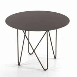 Tavolino Rotondo Shape Acciaio Verniciato A Polveri