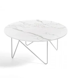 Tavolino Rotondo Shape Acciaio Verniciato A Polveri