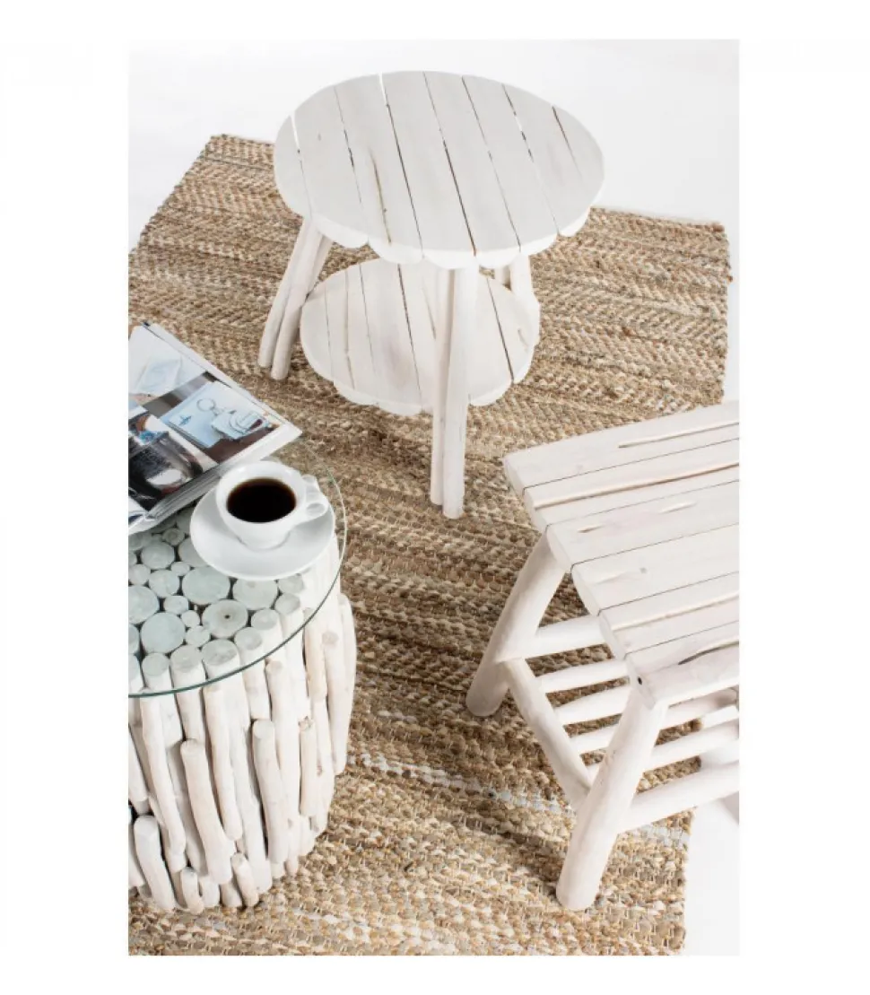 Tavolino Sahel 50 Struttura In Rami Di Teak