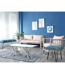 Tavolino Sahel 110 X 60 Struttura In Rami Di Teak