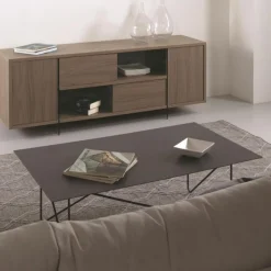 Tavolino Shape Rettangolare Acciaio Verniciato Vari Colori