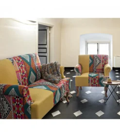 Tavolino Zahira D50 Piano In Radici Di Teak Con Finitura Naturale