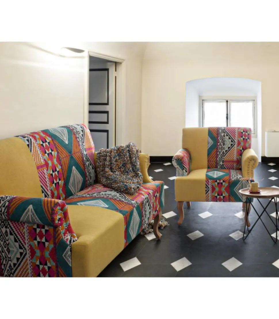 Tavolino Zahira D50 Piano In Radici Di Teak Con Finitura Naturale