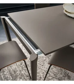 Tavolo Allungabile Con Piano Laminato, Impiallacciato O Vetro, Da 1210 Fino A 160 Cm. - Art.136Al