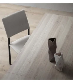 Tavolo Allungabile Con Piano Laminato E Vetro E Gambe Alluiminio Anodizzato O Verniciato. L. 138 E 160 X90 Cm. - Art.Tv146Al