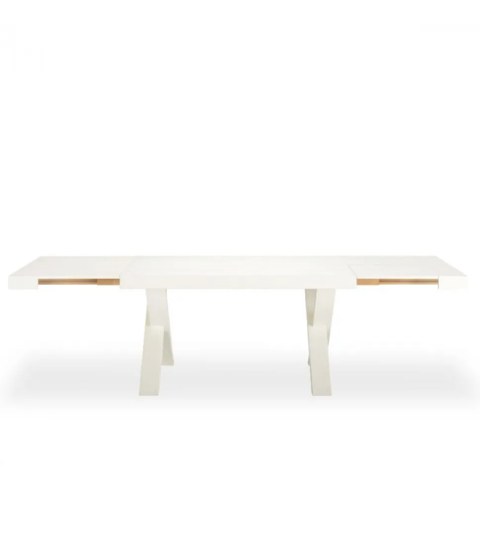 Tavolo Allungabile Tokio 160 Frassino Bianco: Design Innovativo Con Sistema Di Allunga Brevettato