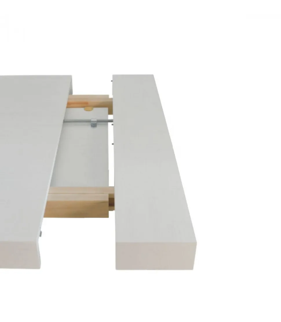Tavolo Allungabile Tokio 160 Frassino Bianco: Design Innovativo Con Sistema Di Allunga Brevettato