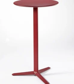 Tavolo Arket R Con Piano Rotondo In Acciaio.