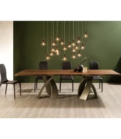 Tavolo Big Eliseo, Con Piano Rettangolare.