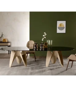 Tavolo Big Gaya Con Piano Ovale.