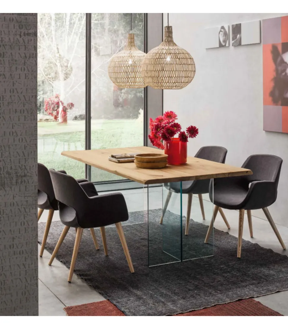 Tavolo Cleo Di Maronese Acf, 100% Made In Italy.