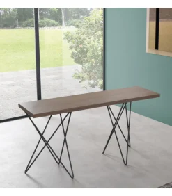 Tavolo Consolle Trasformabile Con Apertura A Libro