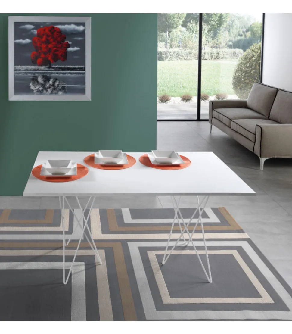 Tavolo Consolle Trasformabile Con Apertura A Libro