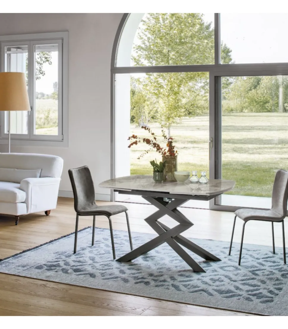 Tavolo Cross, 100% Made In Italy.