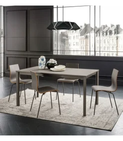 Tavolo Da Cucina Fisso Con Piano Laminato, Impiallacciato O Vetro, Da 120 Fino A 160 Cm. - Art.136